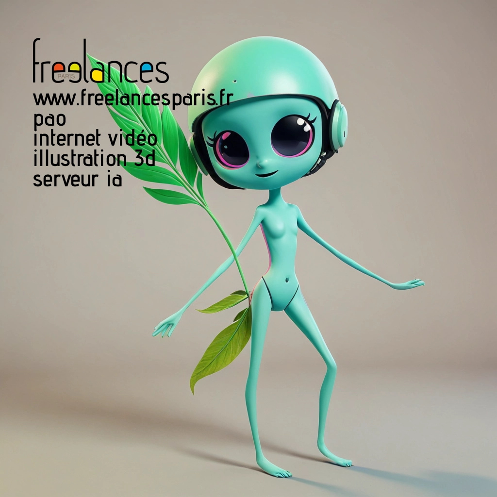 Pao mise en page internet vidéo illustration 3d serveur image IA générative AI freelance paris studio de création magazines C40XQ3E0